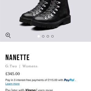 Grenson Nanette Black Lace-Up Leather Boots